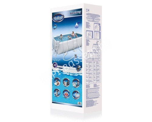Каркасный бассейн Bestway Steel 56457 с песочным фильтром и лестницей Каркасный бассейн Bestway Steel 56457 с песочным фильтром и лестницей