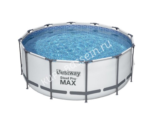 Каркасный круглый бассейн Bestway Steel Pro 56420 с фильтром и лестницей
