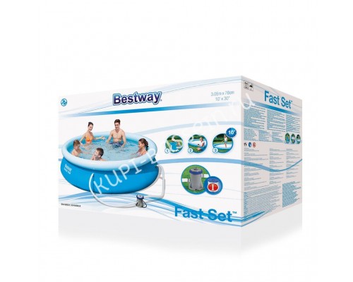 Надувной круглый бассейн Bestway 57270/57109 (305х76) с фильтром Надувной круглый бассейн Bestway 57270/57109 (305х76) с фильтром