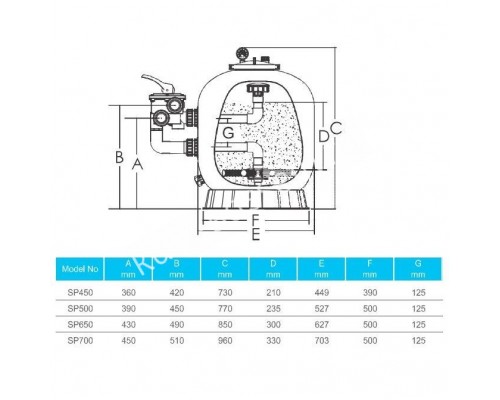 Фильтр Aquaviva SP650 для бассейна - надежная очистка воды