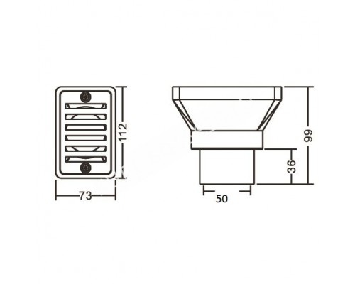 Форсунка Aquaviva EM2819 для перелива и бассейна