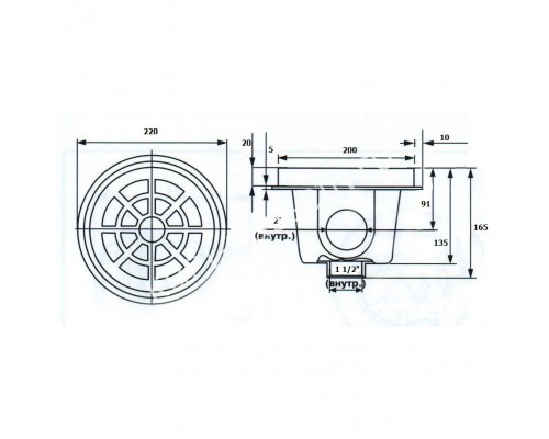 Донный слив лайнер KRIPSOL SRPL.C для бассейна - надежное решение