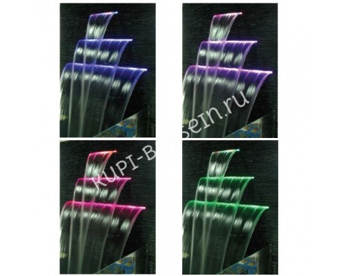 Стеновой водопад Aquaviva PB 900-150(L) с LED подсветкой для бассейна