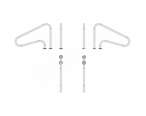 Поручень для бассейна Aquaviva ARG-F - надежность и стиль в вашем бассейне