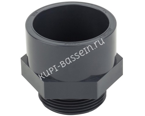 Муфта с нар. резьбой 20x1/2" для бассейна - надежное соединение Муфта с нар. резьбой 20x1/2" для бассейна - надежное соединение