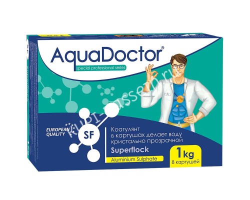 Коагулирующее средство в картушах AquaDoctor Superflock для бассейна Коагулирующее средство в картушах AquaDoctor Superflock для бассейна