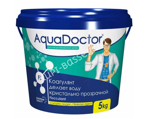 Коагулирующее средство в гранулах AquaDoctor FL 5 кг для бассейна Коагулирующее средство в гранулах AquaDoctor FL 5 кг для бассейна