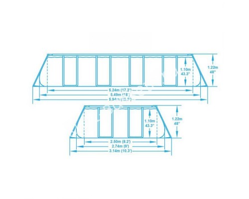 Каркасный бассейн Bestway Steel 56465 с фильтром, лестницей и тентом Каркасный бассейн Bestway Steel 56465 с фильтром, лестницей и тентом