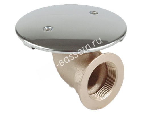 Донный слив Fitstar 2015020 ВР 2", боковое подключение, 168мм для бассейна