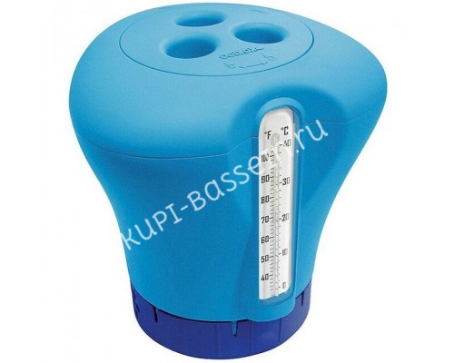 Дозатор Kokido K619BU (табл. 75 мм) синий с термометром для бассейна