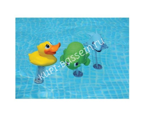 Термометр игрушка Kokido K785BU/6P Дельфин для бассейна