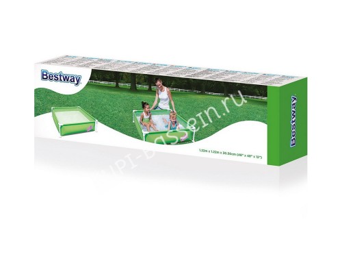 Детский каркасный бассейн Bestway 56217 (122х122х30.5 см) Green Детский каркасный бассейн Bestway 56217 (122х122х30.5 см) Green