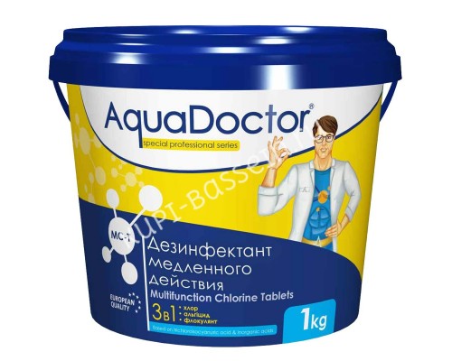 AquaDoctor MC-T 1 кг. (таблетки по 200 гр.) для бассейна AquaDoctor MC-T 1 кг. (таблетки по 200 гр.) для бассейна