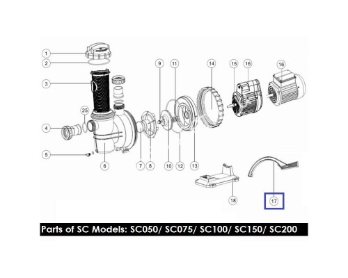 Ключ открытия для насосов Aquaviva SC 01021022