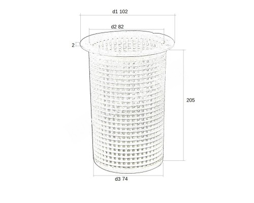 Корзинка префильтра Aquaviva SS 89022401/01112051