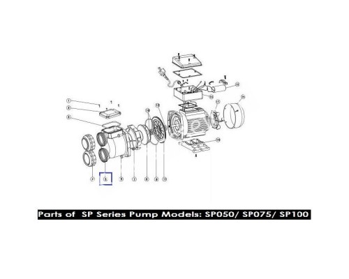 Корпус для насоса серия Aquaviva SP 01021037 Корпус для насоса серия Aquaviva SP 01021037