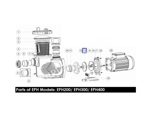 Крыльчатка для насоса Aquaviva EPH400 01311049 Крыльчатка для насоса Aquaviva EPH400 01311049