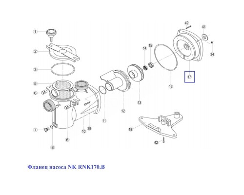 Фланец насоса NK RNK170.B Фланец насоса NK RNK170.B