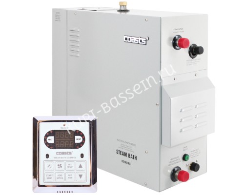 Парогенератор Coasts KSB-90 9 кВт 380В с выносным пультом для бассейна