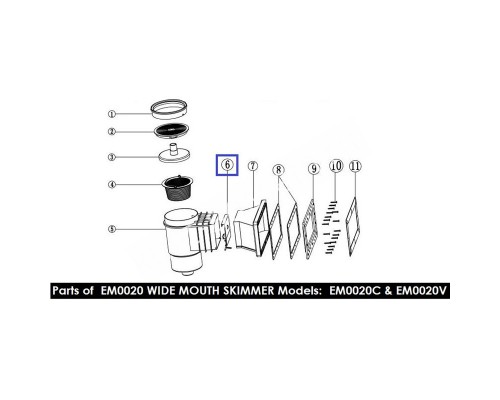 Шторка для скиммера Aquaviva Wide EM0020 (89150102) для бассейна