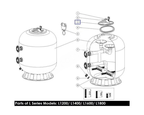 Смотровое окно для фильтра Aquaviva L1200-1800 (1161006)
