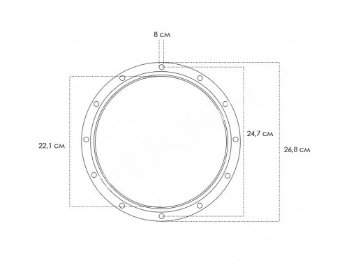 Резиновая прокладка под 6-поз кран для фильтра Aquaviva V700 - V900