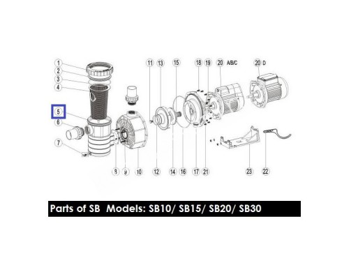 Префильтр насоса Aquaviva SB (89021305)