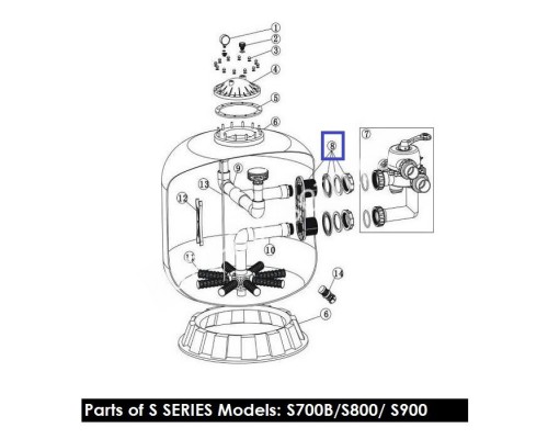 Муфта накидная 2" для фильтров Aquaviva серии S (89011201)