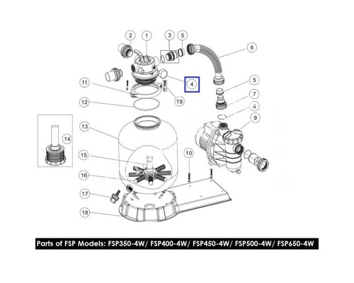 Манометр Aquaviva PPG50 6021001 пластик