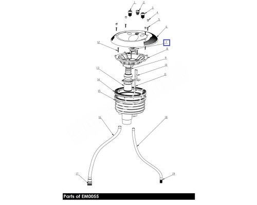 Цветная запасная лампа Aquaviva для LED-P10 (88041939) для бассейна