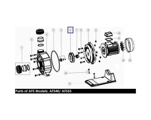 Крыльчатка насоса Aquaviva AFS40 (1271049)