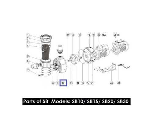 Корпус насоса Aquaviva SB/SR (89021308)