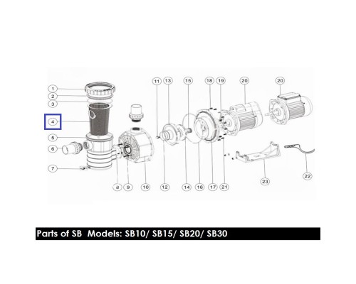 Корзина префильтра насоса Aquaviva SB (1111030)