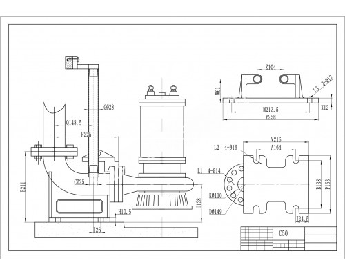Автоматическая трубная муфта для насосов AquaViva LX WQ DN50