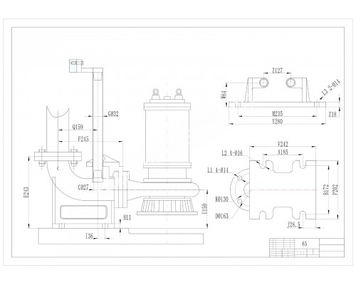 Автоматическая трубная муфта для насосов AquaViva LX WQ DN65