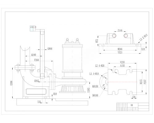 Автоматическая трубная муфта для насосов AquaViva LX WQ DN80