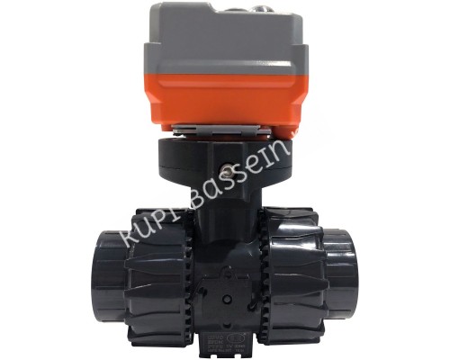 Кран шаровый Aquaviva с электроприводом PTFE/EPDM On-off type d63 AC24V