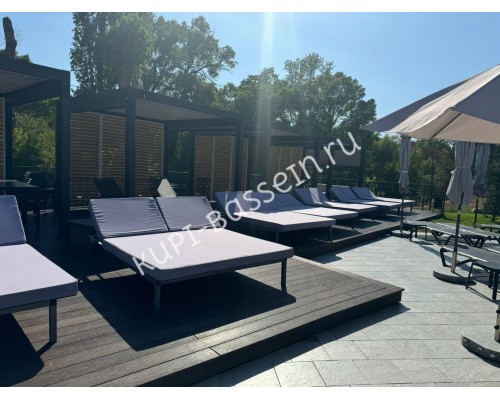 Террасная доска ДПК Co-Extrusion двусторонняя Грецкий Орех/Тик 135x23x3600мм