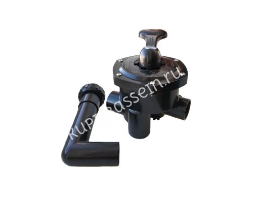 Кран шестиходовой Aquaviva MPV03 (1,5") боковой (88280811B) черный Кран шестиходовой Aquaviva MPV03 (1,5") боковой (88280811B) черный