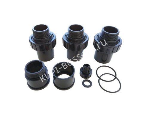 Кран шестиходовой Aquaviva MPV03 (1,5") боковой (88280811B) черный