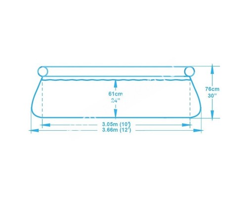 Надувной бассейн Bestway 57273 (366x76) - идеальный отдых на лето