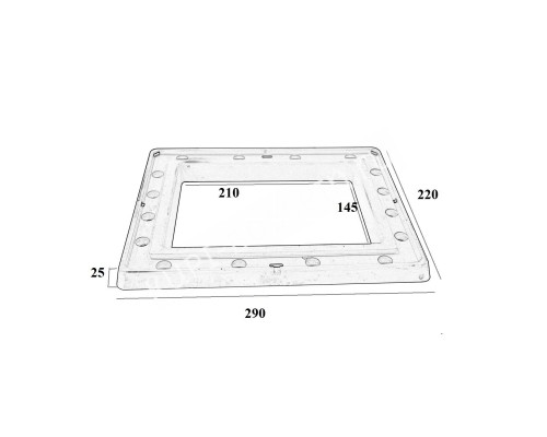 Фланец узкого скиммера Aquant (без резьбы)