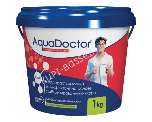 AquaDoctor C-60T 1 кг в таблетках для чистки бассейна