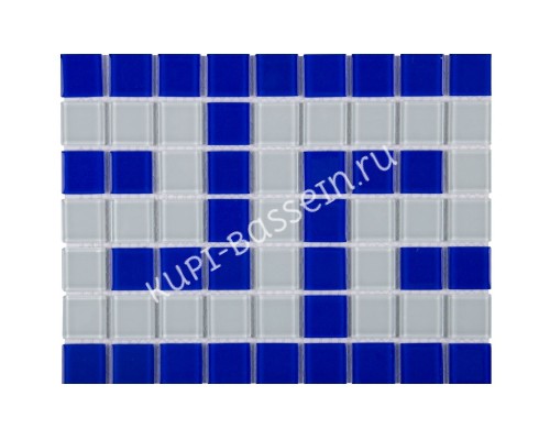 Фриз греческий Aquaviva Cristall сине-белый B/W для бассейна