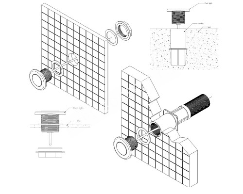 Прожектор светодиодный Aquaviva HT026C 45LED (6 Вт) RGB для бассейна