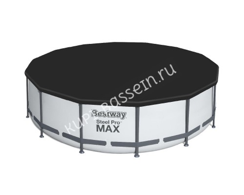 Каркасный круглый бассейн Bestway Steel Pro 56462 с фильтром и лестницей Каркасный круглый бассейн Bestway Steel Pro 56462 с фильтром и лестницей