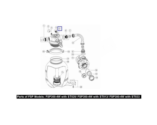 Кран шестиходовой Aquaviva 1,5'' MPV07 (88281505B)