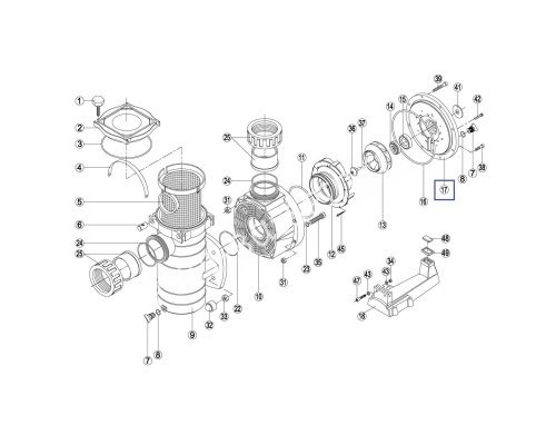 Фланец насоса KAN/KT Kripsol RBH0008.04R Фланец насоса KAN/KT Kripsol RBH0008.04R