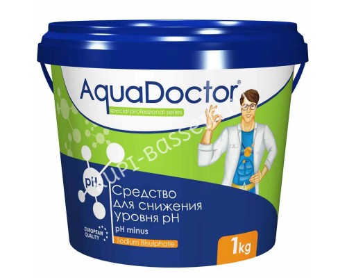 AquaDoctor pH Minus 1кг для поддержания идеального баланса воды в бассейне AquaDoctor pH Minus 1кг для поддержания идеального баланса воды в бассейне