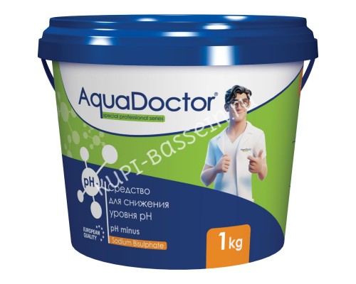 AquaDoctor pH Minus 1кг для поддержания идеального баланса воды в бассейне